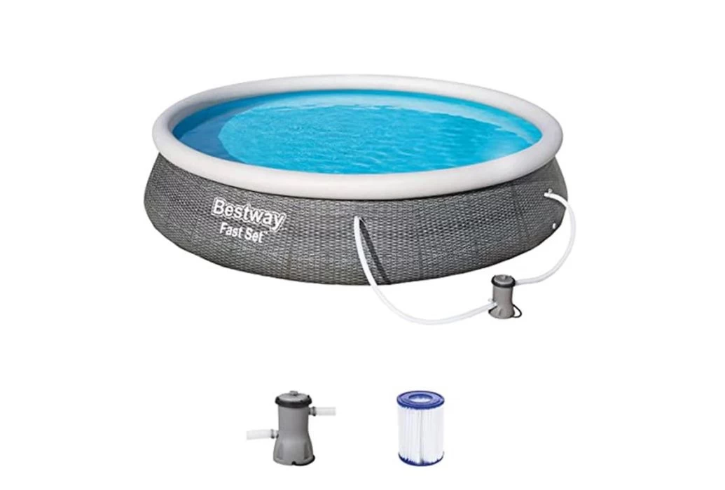 Bestway Fast Set Rotan Zwembad | Ø 396 X 84 Cm - Afbeelding 3