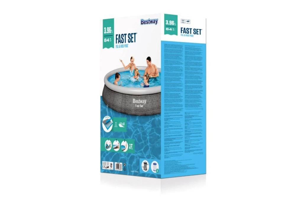 Bestway Fast Set Rotan Zwembad | Ø 396 X 84 Cm - Afbeelding 5