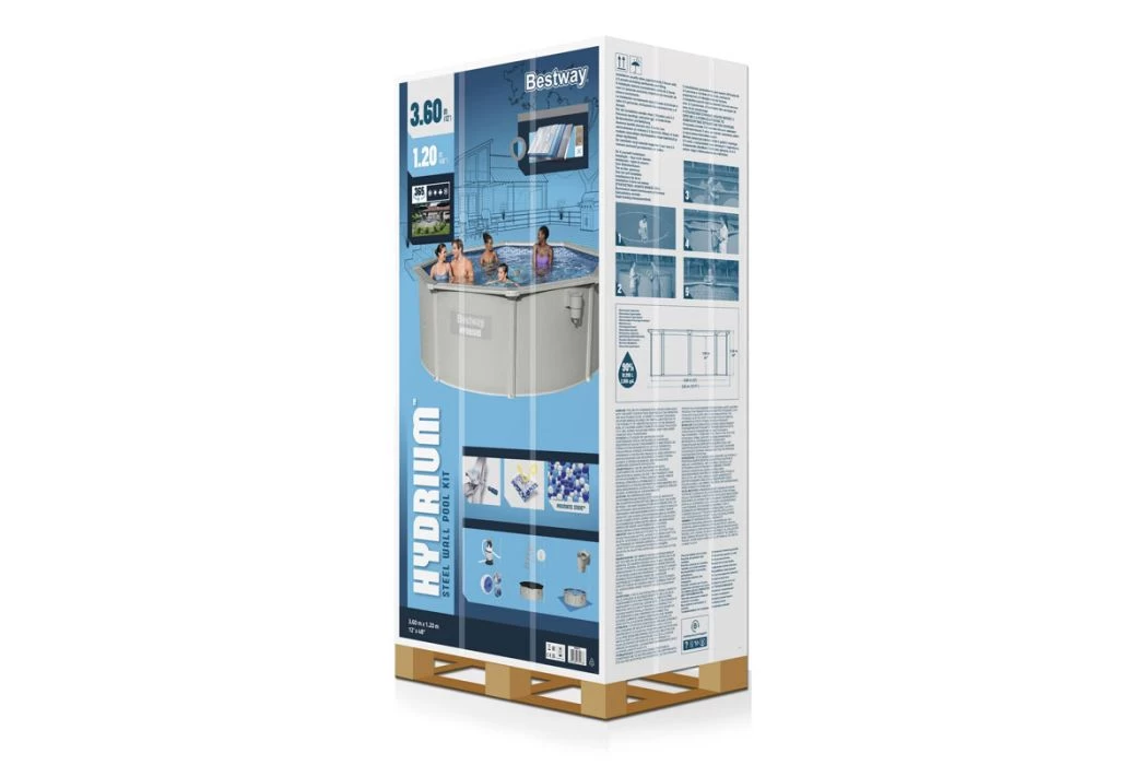 Bestway Hydrium Metalen Zwembad | Ø 360 X 120 Cm - Afbeelding 10