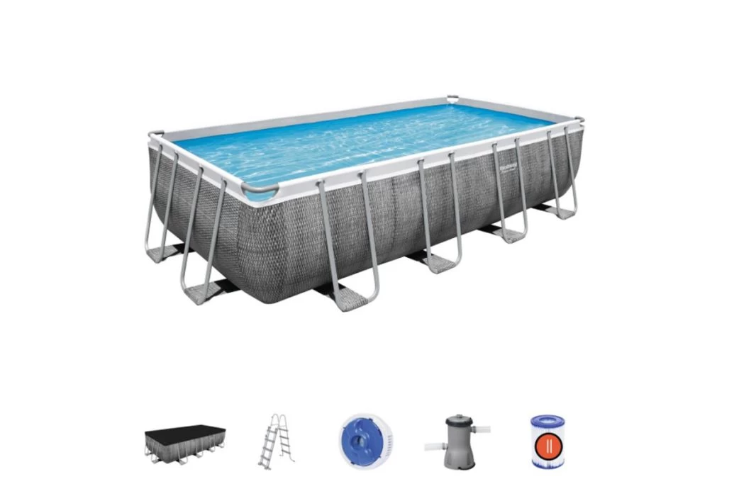 Bestway Power Steel Rotan Zwembad | 488 X 244 X 122 Cm - Afbeelding 2