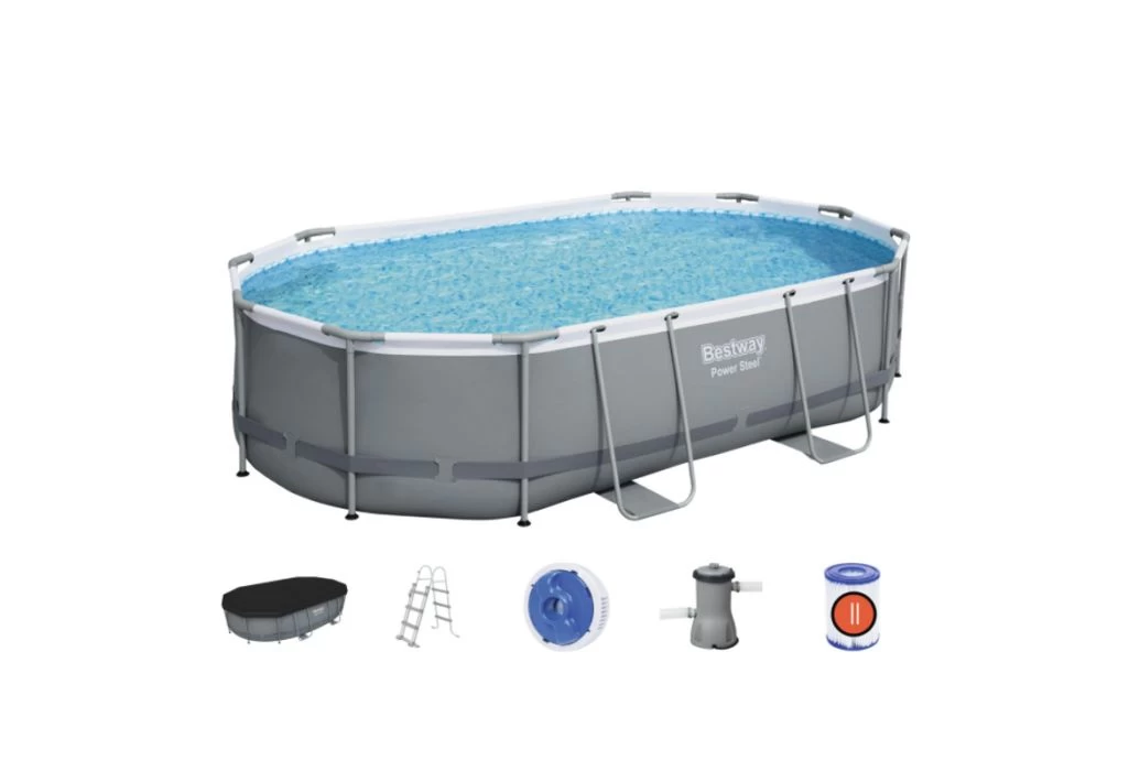 Bestway Power Steel Zwembad | 488 X 305 X 107 Cm - Afbeelding 4