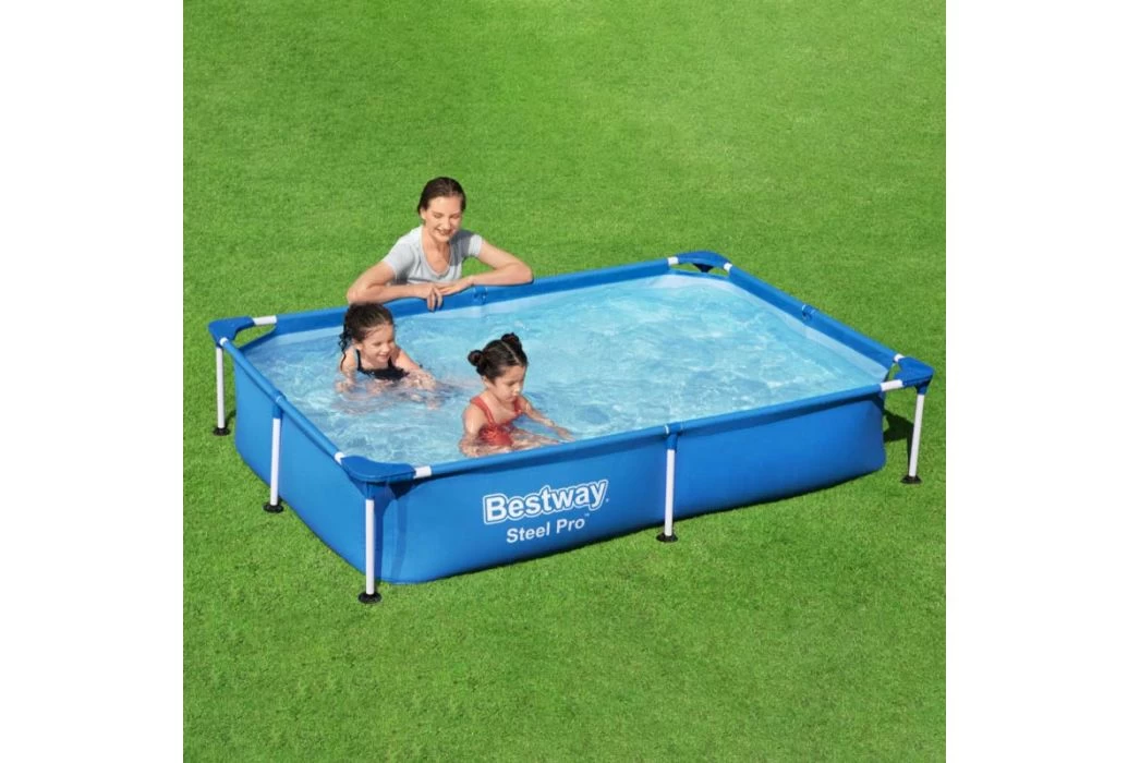 Bestway Steel Pro Zwembad | 221 X 150 X 43 Cm - Afbeelding 2