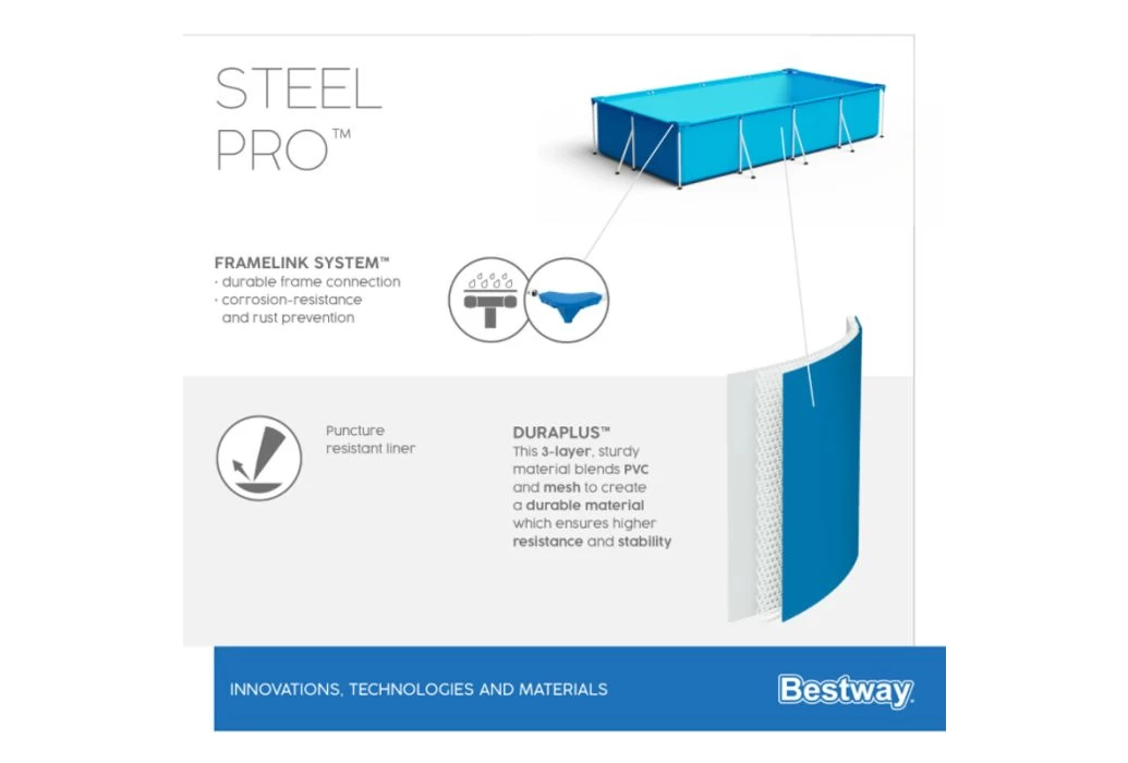 Bestway Steel Pro Zwembad Set | 300 X 201 X 66 Cm - Afbeelding 6