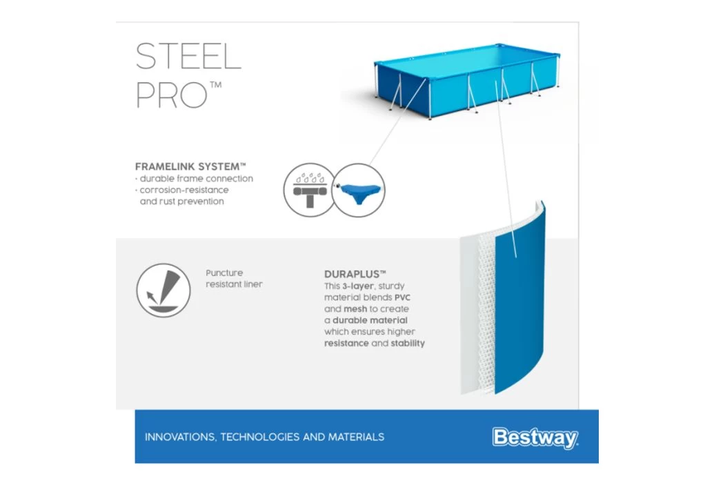 Bestway Steel Pro Zwembad | 400 X 211 X 81 Cm - Afbeelding 6