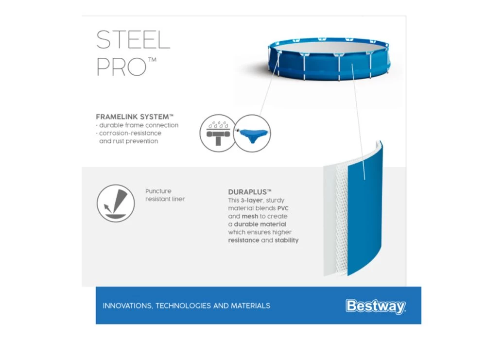 Bestway Steel Pro Zwembad | Ø 366 X 76 Cm - Afbeelding 4
