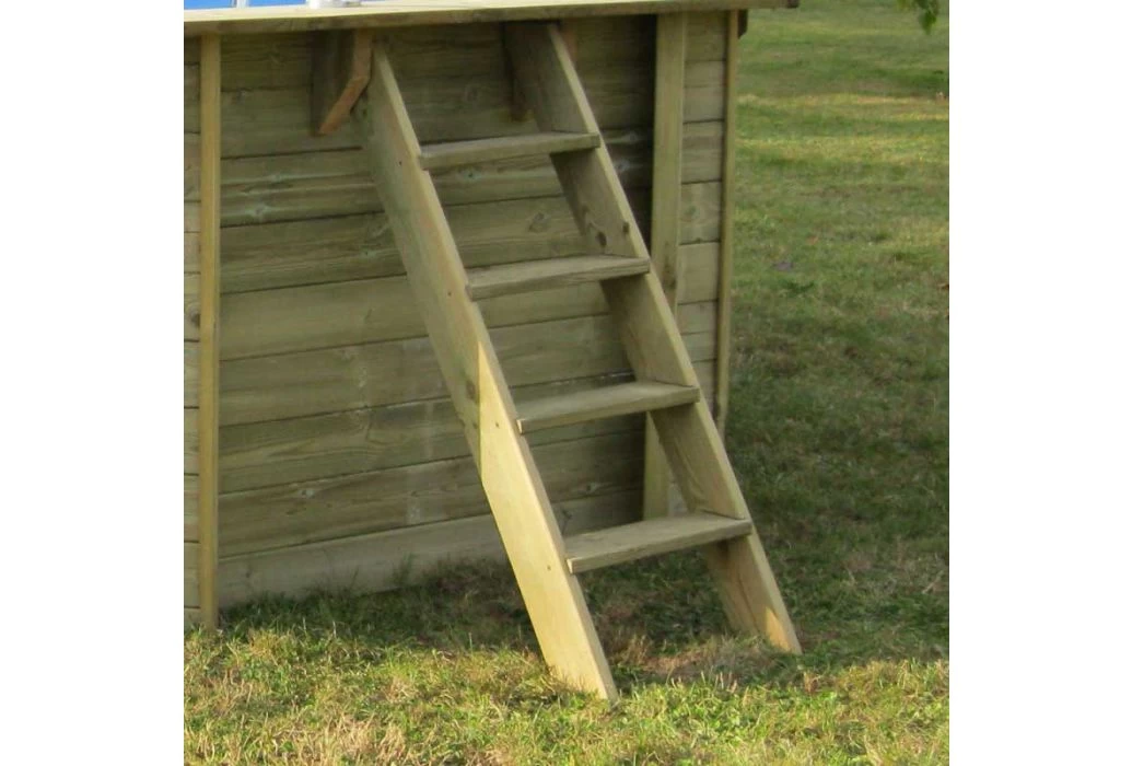 GRE Gré Houten Zwembad Normandië | Ø 500 X 127 Cm - Afbeelding 6