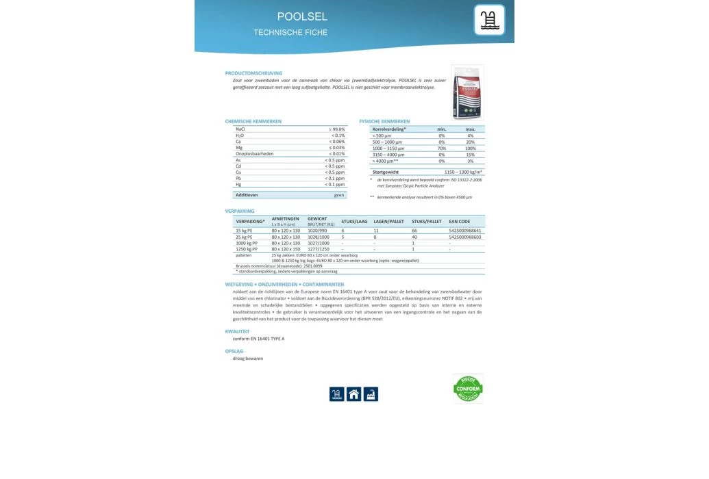 Poolsel Zwembadzout 25kg - Afbeelding 2