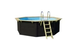 Trend Pool Houten Zwembad Antraciet | Ø 400 X 124 Cm