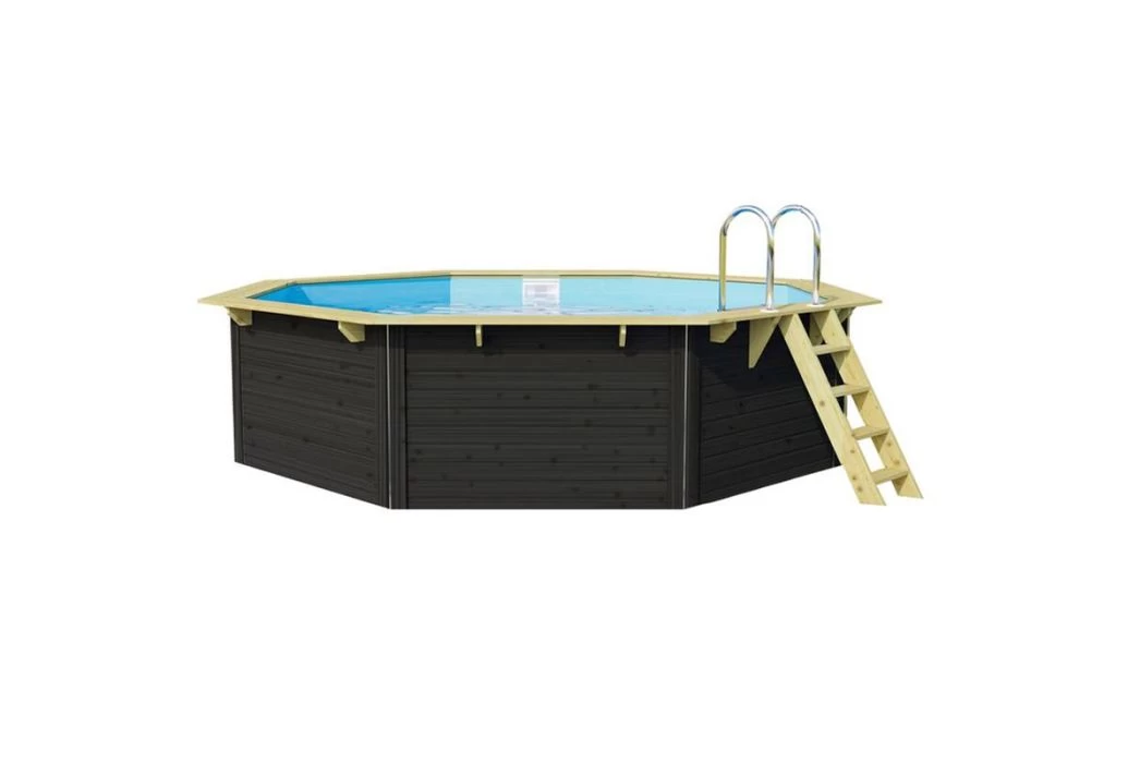 Trend Pool Houten Zwembad Antraciet | Ø 470 X 124 Cm